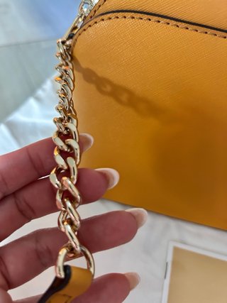Bolso Michael Kors Amarillo Dorado Cadena