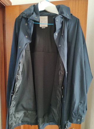 Abrigo azul Oscuro hombre 100% Poliéster del CNP.