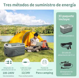 Nevera portátil ALPICCOOL 27lts 12v y 220v