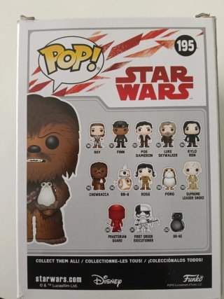 Funko Pop! Star Wars Chewbacca 195 con Porg