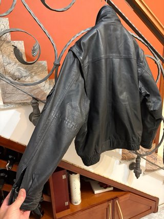 Icona anni '80 vera pelle vintage biker jacket