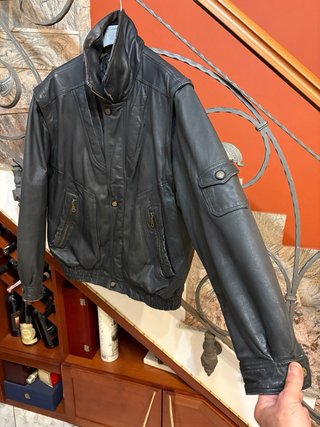 Icona anni '80 vera pelle vintage biker jacket