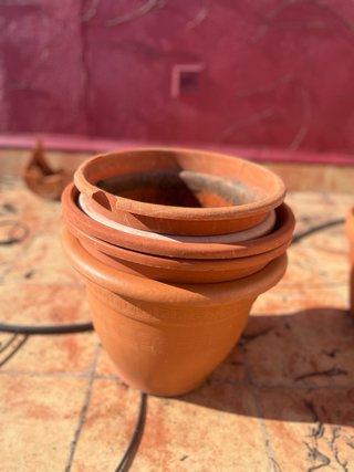 Macetas de terracota para terraza