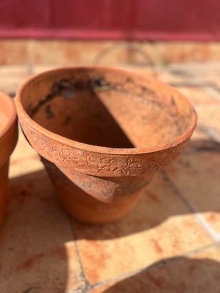 Macetas de terracota para terraza