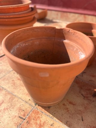 Macetas de terracota para terraza