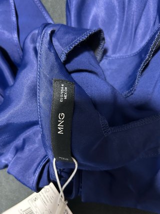 Vestido satén Mango