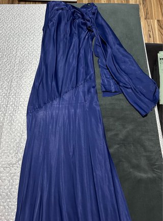 Vestido satén Mango