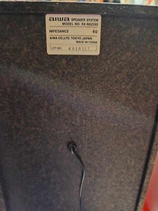 2 Altavoces Aiwa Azul y Gris