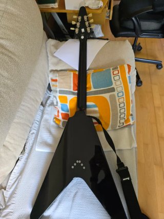 Epiphone Flying V Ebony negra estilo Gibson Nueva