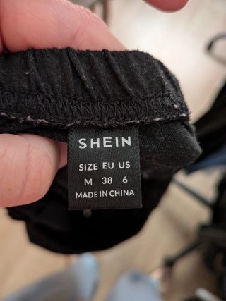 2 Leggings premamá negros (shein y Lidl)