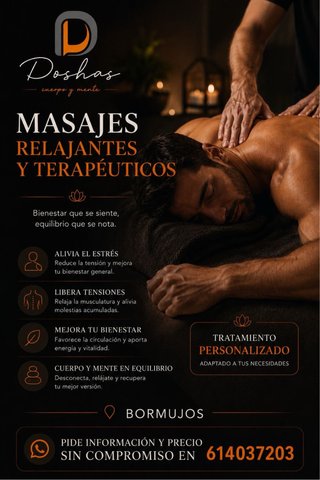Masajes relajantes terapéuticos y telajantes