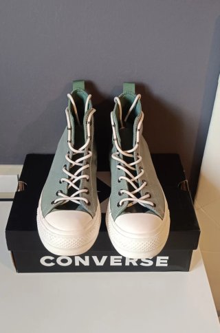 Converse Verde Turquesa Plataforma T. 39,5
