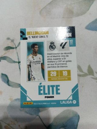 Cromo Bellingham Élite Power Real Madrid EA Sports