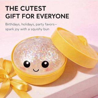 Squishy Dumpling Brillante con Purpurina