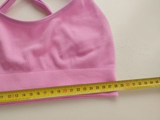 Conjunto deportivo rosa top y leggins XS