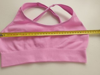 Conjunto deportivo rosa top y leggins XS