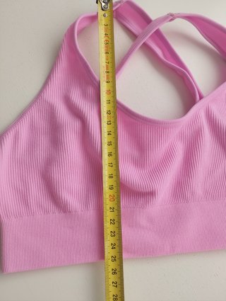 Conjunto deportivo rosa top y leggins XS