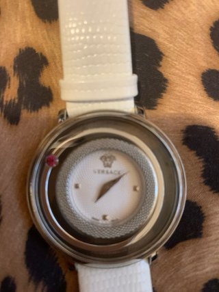 Reloj Versace Blanco y Plateado