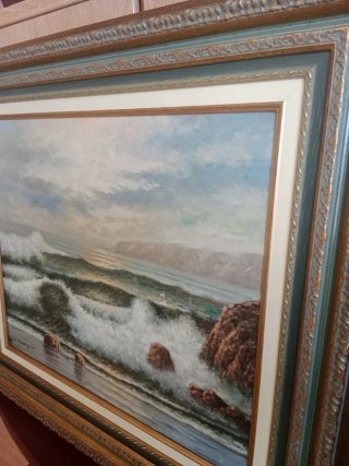 Cuadro Óleo Marina 77x68