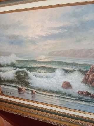 Cuadro Óleo Marina 77x68