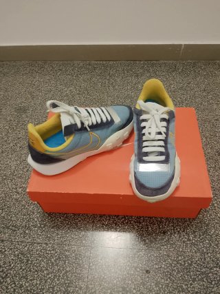 Zapatillas Nike Waffle Racer 2X Azul/Amarillo