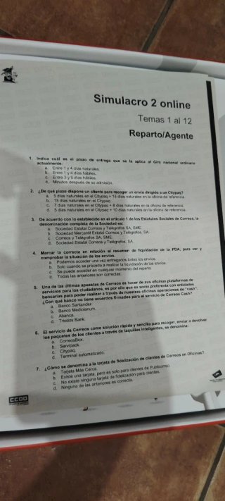 Temario correos