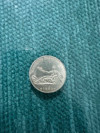 Moneda Antigua 1869 Gobierno Provisional