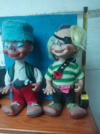 2 Payasos Antiguos Hermanos