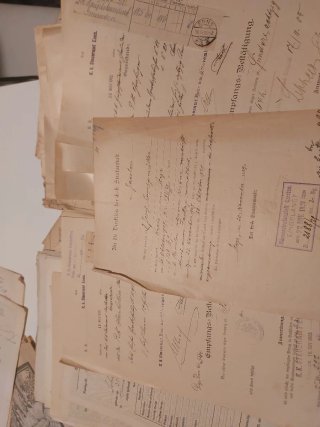 Gran Lote documentos antiguos alemanes manuscritos