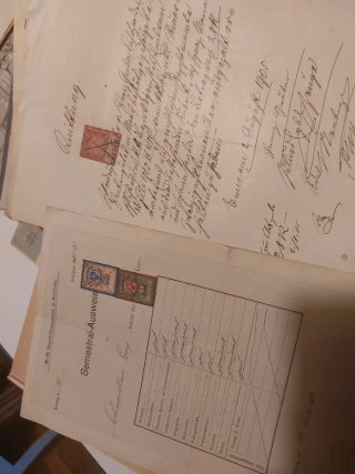 Gran Lote documentos antiguos alemanes manuscritos