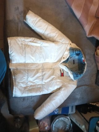 Abrigo plumífero Tommy Hilfiger blanco