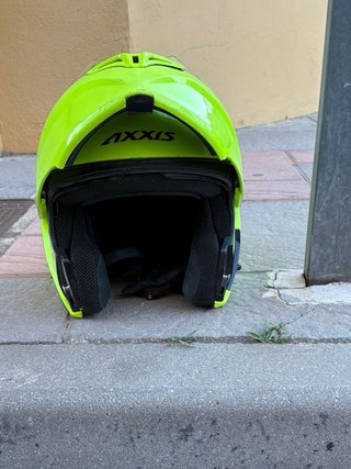 Casco de moto AXXIS fluorescente