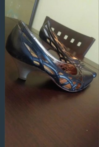 Zapatos Salón Fiesta Negro/Oro Luciano Barachini