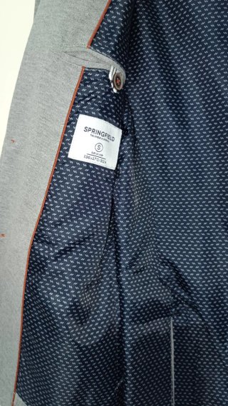 Americana Springfield Talla S Gris Piqué