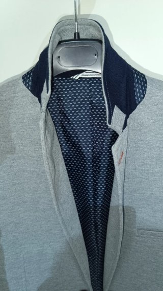 Americana Springfield Talla S Gris Piqué