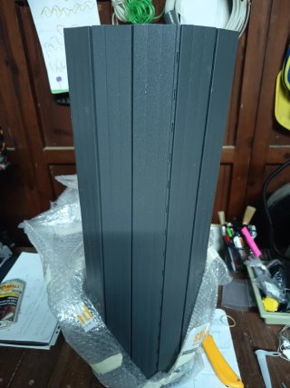 Persianas enrollables obra gris moteado