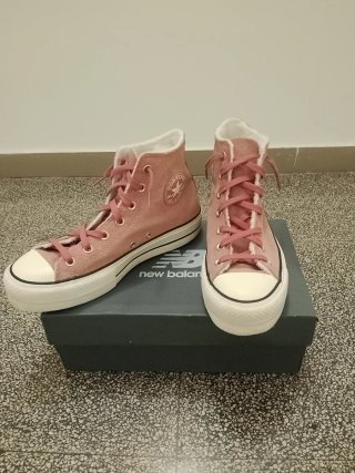 Converse High Plataform Rosas