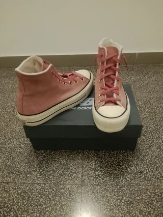 Converse High Plataform Rosas
