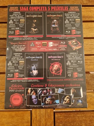 Subspecies - Saga completa 5 películas - Blu-ray