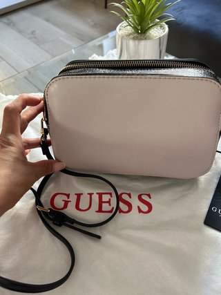 Bolso Guess Beige y Negro Original