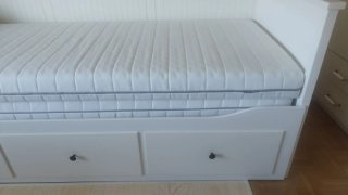 Divan blanco con cajones Ikea