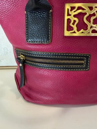 Bolso Tous Piel Rosa y Negro