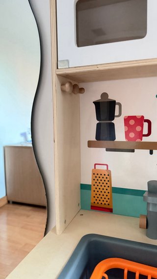 Cocina de juguete de madera