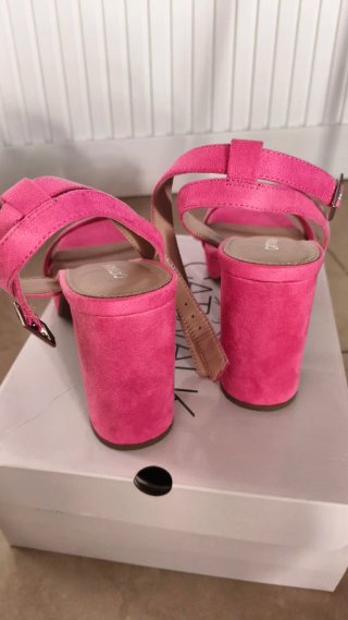 Sandalias de tacón Catwalk rosa