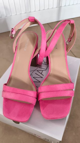 Sandalias de tacón Catwalk rosa
