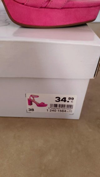 Sandalias de tacón Catwalk rosa
