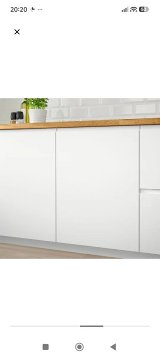 Puerta VOXTORP 60x60 Blanca Uñero