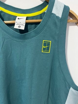 Camiseta sin mangas Nike Tenis Verde