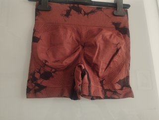 Leggings cortos marrones tie-dye T XS