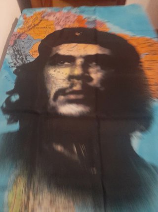 Bandera Che Guevara Mapa Sudamérica